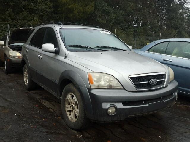 KNDJD733935152776 - 2003 KIA SORENTO EX SILVER photo 1