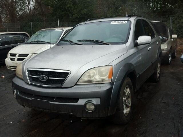 KNDJD733935152776 - 2003 KIA SORENTO EX SILVER photo 2