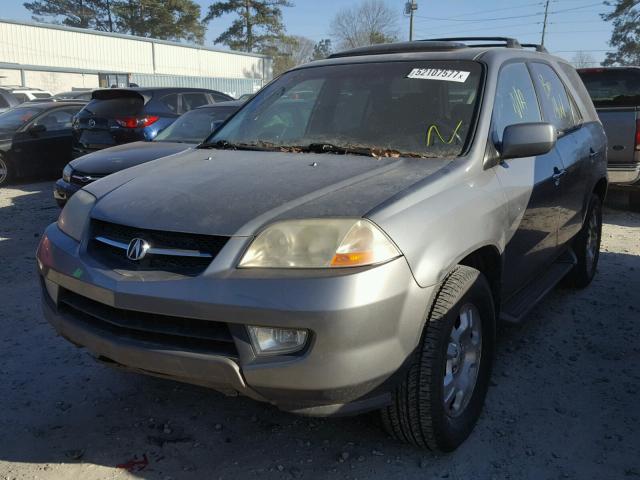 2HNYD18852H504558 - 2002 ACURA MDX TOURIN GRAY photo 2