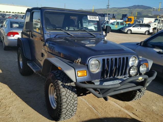 1J4FY29P6VP459072 - 1997 JEEP WRANGLER / BLUE photo 1