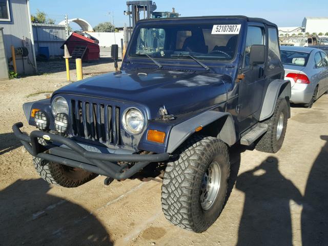 1J4FY29P6VP459072 - 1997 JEEP WRANGLER / BLUE photo 2