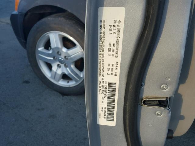 1B3HB48B07D167392 - 2007 DODGE CALIBER SX SILVER photo 10