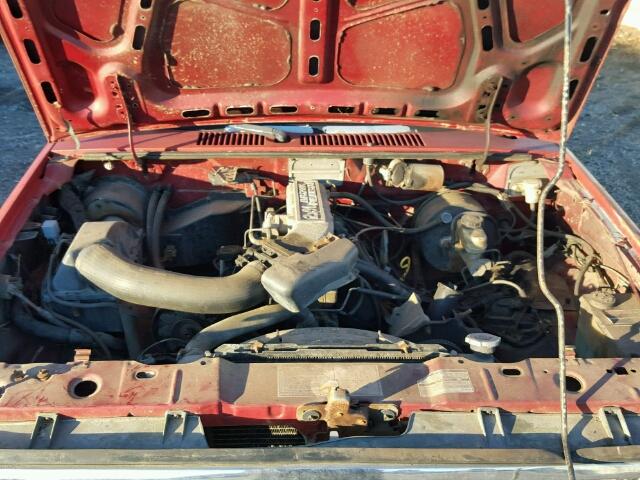 1FTCR15T5JPC02899 - 1988 FORD RANGER SUP RED photo 7