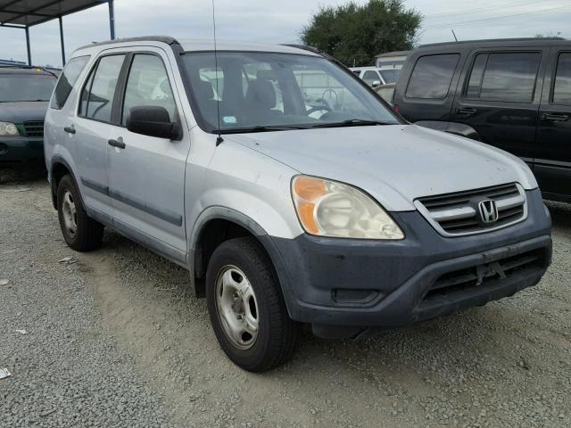 JHLRD78404C008599 - 2004 HONDA CR-V LX SILVER photo 1