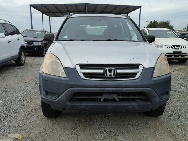 JHLRD78404C008599 - 2004 HONDA CR-V LX SILVER photo 9