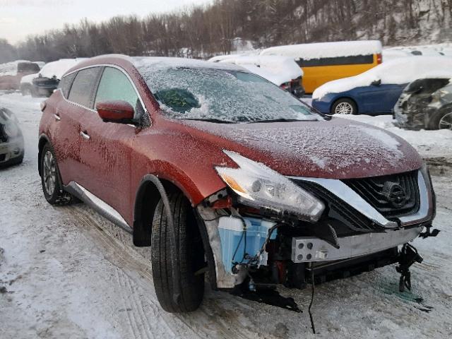 5N1AZ2MH4GN117112 - 2016 NISSAN MURANO S MAROON photo 1