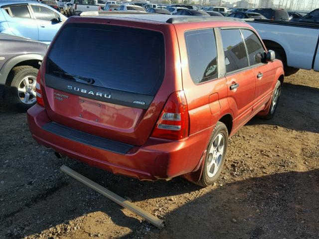 JF1SG65653H715839 - 2003 SUBARU FORESTER 2 BURGUNDY photo 4