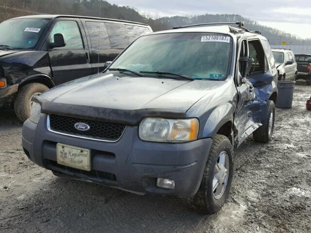 1FMYU03161KB03324 - 2001 FORD ESCAPE XLT BLUE photo 2