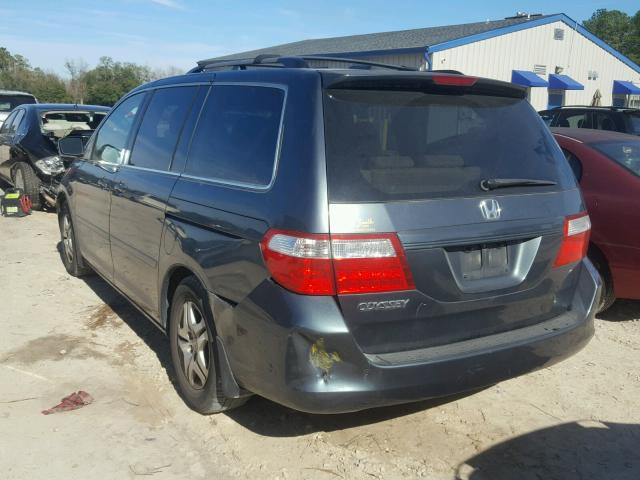 5FNRL38406B402957 - 2006 HONDA ODYSSEY EX GRAY photo 3