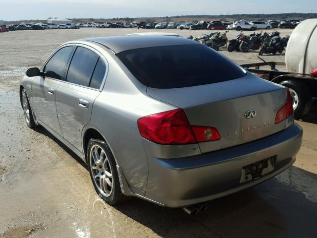 JNKCV51E06M518468 - 2006 INFINITI G35 GRAY photo 3