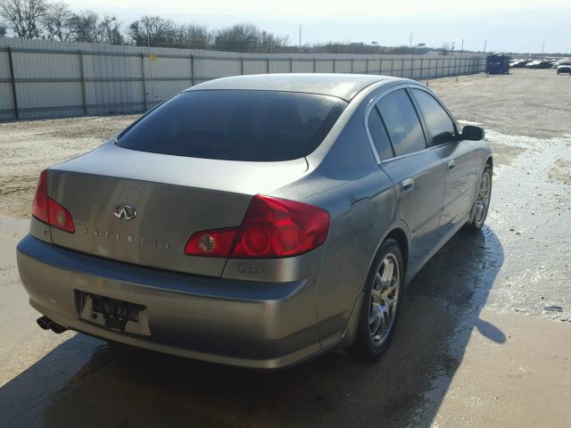 JNKCV51E06M518468 - 2006 INFINITI G35 GRAY photo 4