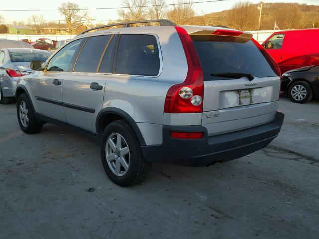 YV1CZ592051197297 - 2005 VOLVO XC90 SILVER photo 3