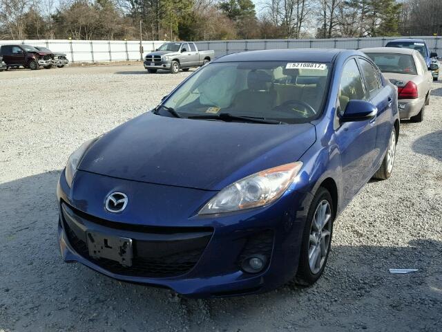 JM1BL1W57C1619556 - 2012 MAZDA 3 S BLUE photo 2