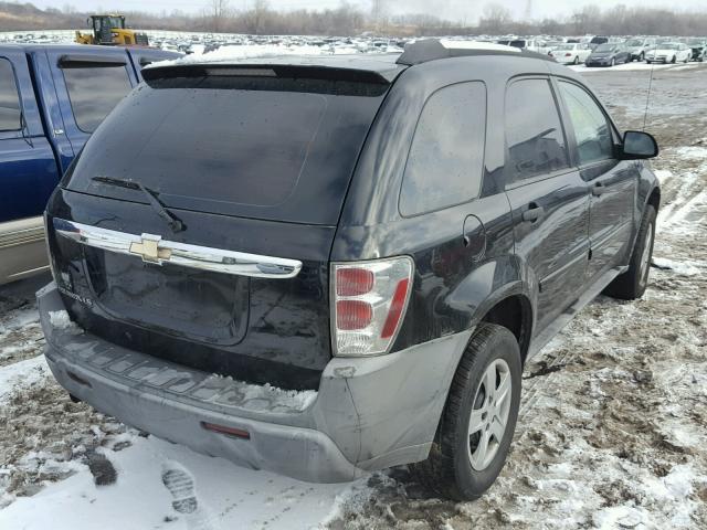 2CNDL13FX56145474 - 2005 CHEVROLET EQUINOX LS BLACK photo 4