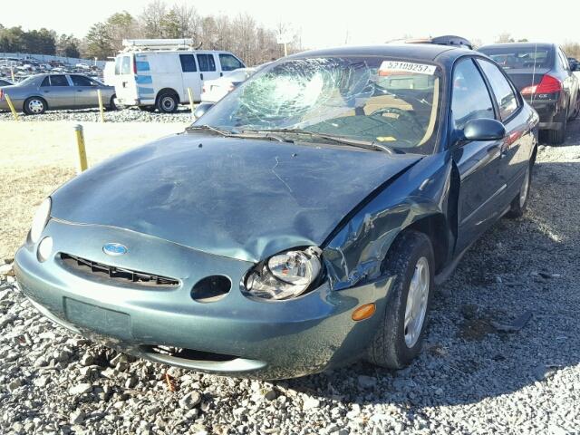 1FALP52U2TA263293 - 1996 FORD TAURUS GL GREEN photo 2