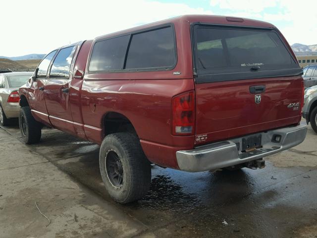 3D7KS19D16G253692 - 2006 DODGE RAM 1500 MAROON photo 3