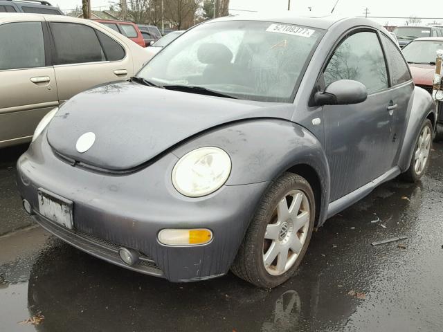 3VWDD21C92M454948 - 2002 VOLKSWAGEN NEW BEETLE GRAY photo 2