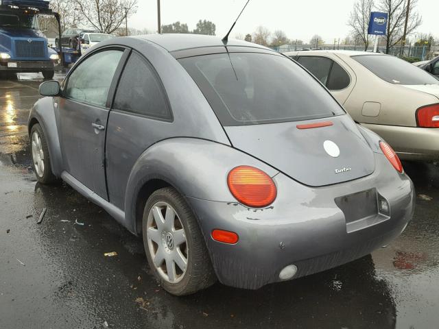 3VWDD21C92M454948 - 2002 VOLKSWAGEN NEW BEETLE ნაცრისფერი ფოტო 3
