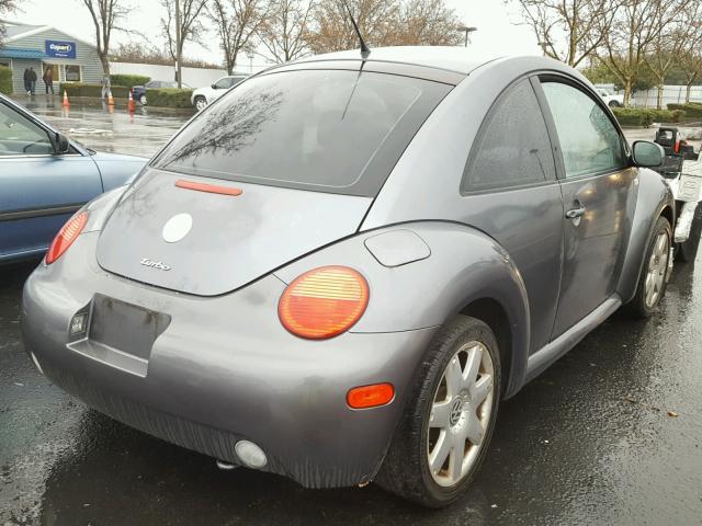 3VWDD21C92M454948 - 2002 VOLKSWAGEN NEW BEETLE GRAY photo 4