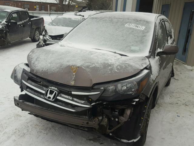 2HKRM4H76EH621905 - 2014 HONDA CR-V EXL GRAY photo 2