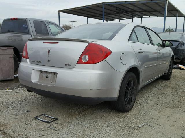 1G2ZG558664234390 - 2006 PONTIAC G6 SE1 SILVER photo 4