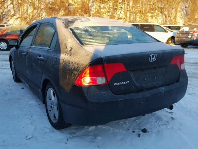 1HGFA15896L143503 - 2006 HONDA CIVIC EX 黑色 照片 3