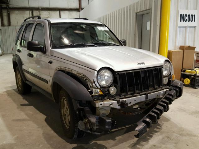 1J4GL48K96W192117 - 2006 JEEP LIBERTY SP SILVER photo 1