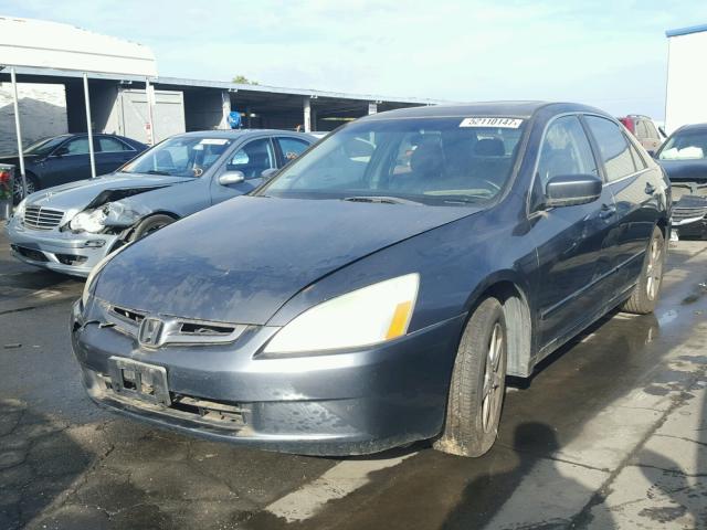 1HGCM66594A096154 - 2004 HONDA ACCORD EX BLUE photo 2