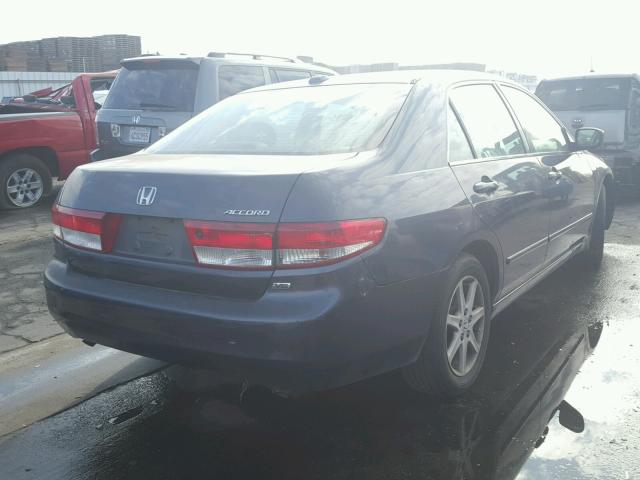 1HGCM66594A096154 - 2004 HONDA ACCORD EX BLUE photo 4