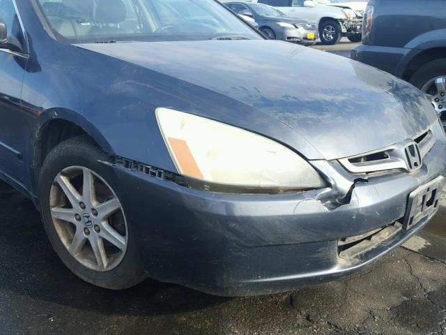 1HGCM66594A096154 - 2004 HONDA ACCORD EX BLUE photo 9