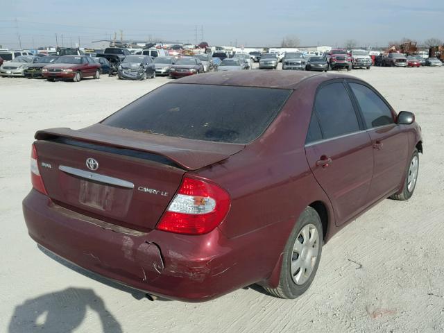 4T1BE32K23U239634 - 2003 TOYOTA CAMRY LE Kastanienbraun Foto 4