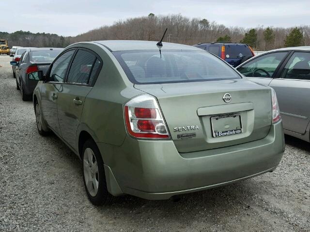 3N1AB61E08L631957 - 2008 NISSAN SENTRA 2.0 GREEN photo 3