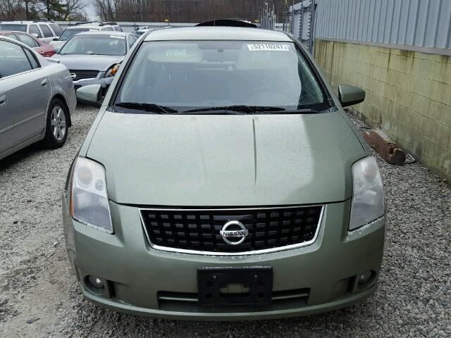 3N1AB61E08L631957 - 2008 NISSAN SENTRA 2.0 GREEN photo 9