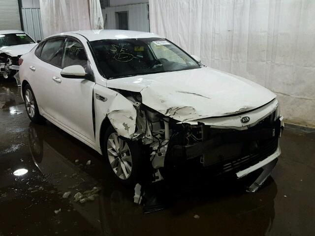 5XXGU4L3XGG097555 - 2016 KIA OPTIMA EX WHITE photo 1