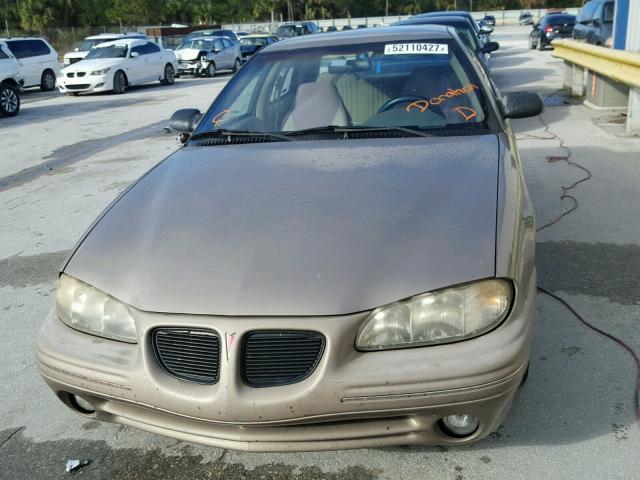 1G2NE52T8TC810172 - 1996 PONTIAC GRAND AM S BEIGE photo 9