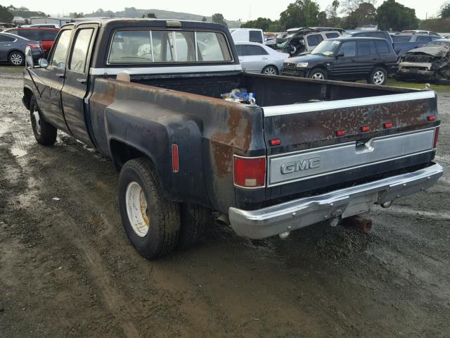 1GTHC33W3FS514627 - 1985 GMC C3500 BLACK photo 3