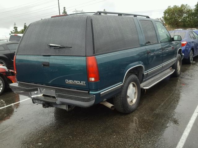 3GNFK16RXVG126277 - 1997 CHEVROLET SUBURBAN K GREEN photo 4