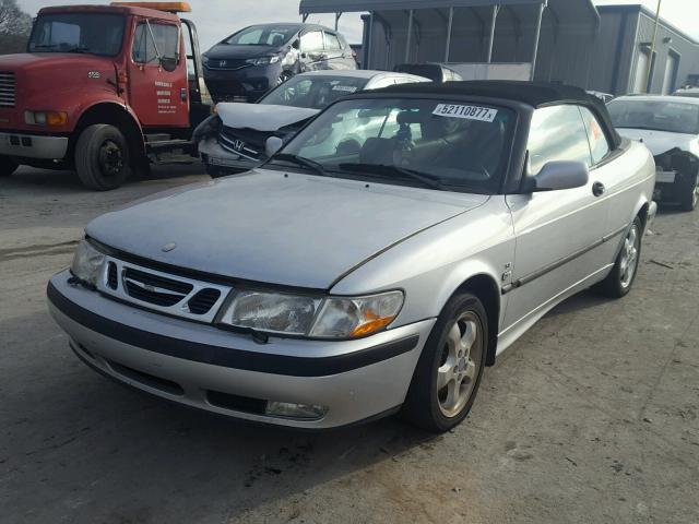 YS3DF78K317003541 - 2001 SAAB 9-3 SE SILVER photo 2