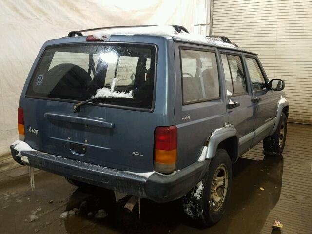 1J4FF68S2XL559604 - 1999 JEEP CHEROKEE S BLUE photo 4