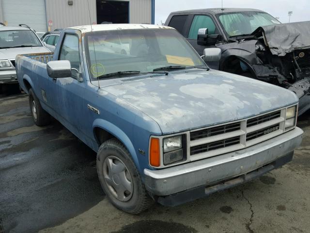 1B7GN14XXJS777000 - 1988 DODGE DAKOTA BLUE photo 1