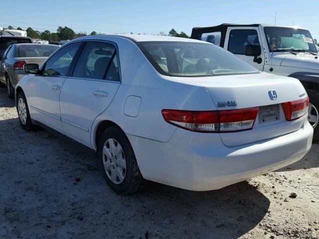 1HGCM56323A059499 - 2003 HONDA ACCORD LX WHITE photo 3