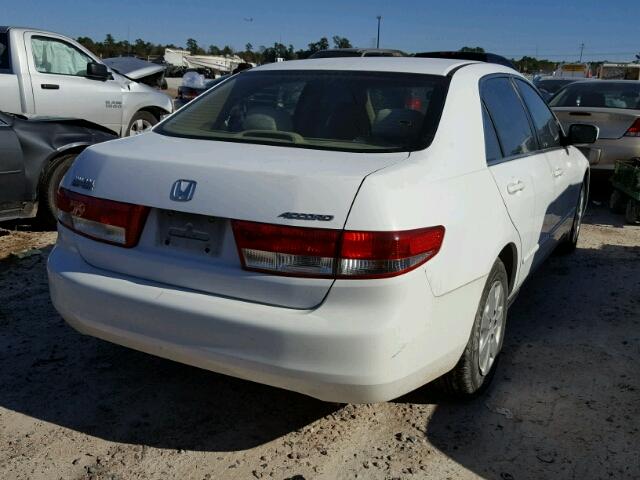 1HGCM56323A059499 - 2003 HONDA ACCORD LX WHITE photo 4