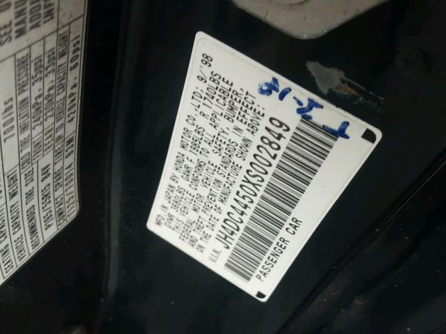 JH4DC4450XS002849 - 1999 ACURA INTEGRA LS GREEN photo 10