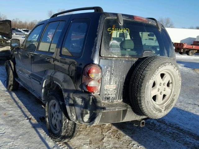 1J4GL48K86W259340 - 2006 JEEP LIBERTY SP BLUE photo 3