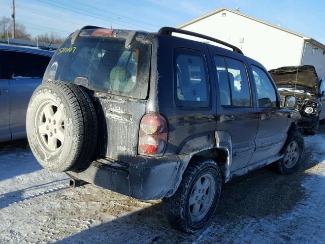 1J4GL48K86W259340 - 2006 JEEP LIBERTY SP BLUE photo 4