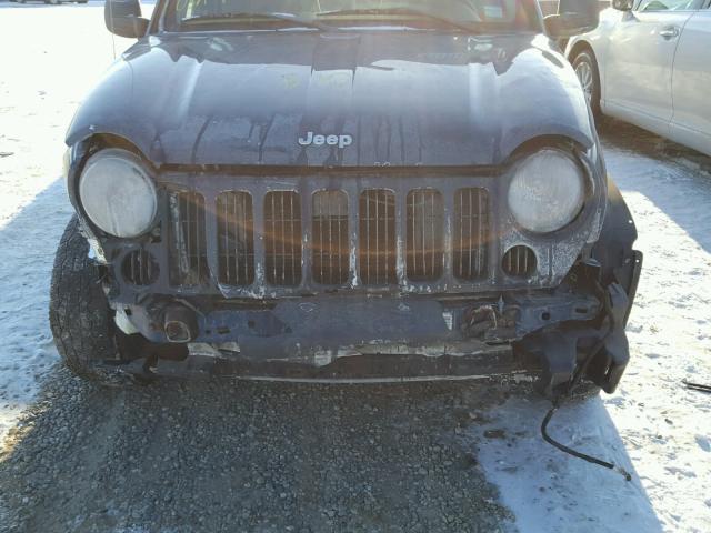 1J4GL48K86W259340 - 2006 JEEP LIBERTY SP BLUE photo 9