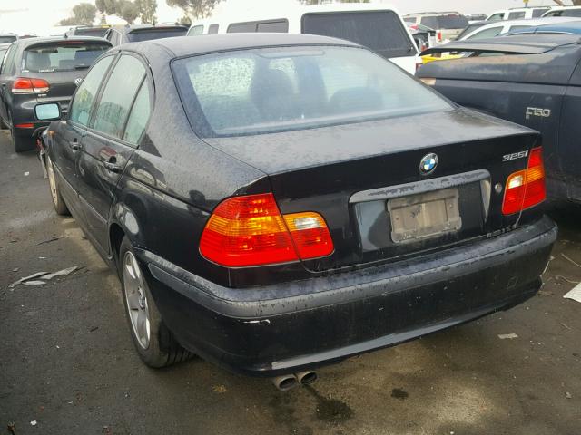 WBAAZ33423KP81331 - 2003 BMW 325 I BLACK photo 3