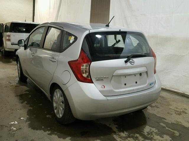 3N1CE2CP8EL393472 - 2014 NISSAN VERSA NOTE SILVER photo 3