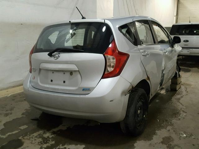 3N1CE2CP8EL393472 - 2014 NISSAN VERSA NOTE SILVER photo 4