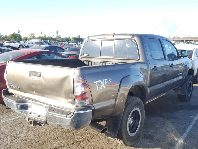 3TMLU4EN7BM073895 - 2011 TOYOTA TACOMA DOU გრაფიტი ფოტო 4